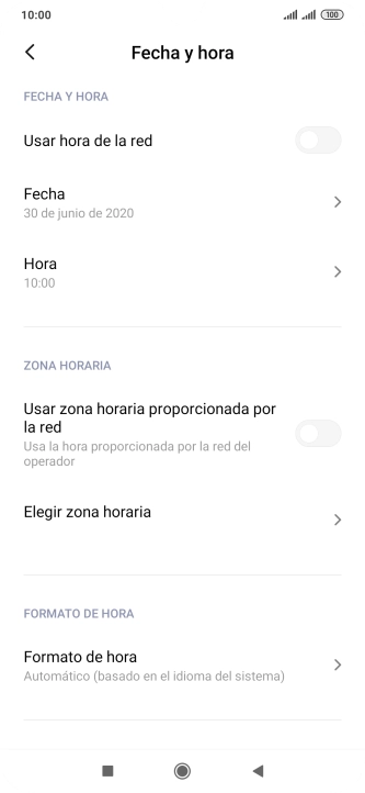 Pulsa el indicador junto a 