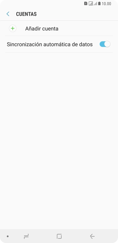 Pulsa Añadir cuenta.
