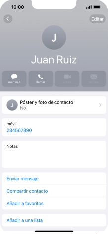 Pulsa Póster y foto de contacto.