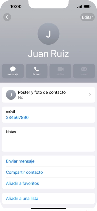 Pulsa Póster y foto de contacto.