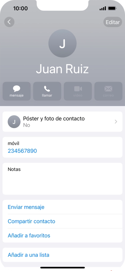 Pulsa Póster y foto de contacto.