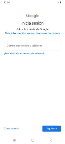 Si no tienes una cuenta de Google, pulsa Crear cuenta y sigue las indicaciones de la pantalla para ver cómo crear una cuenta nueva.