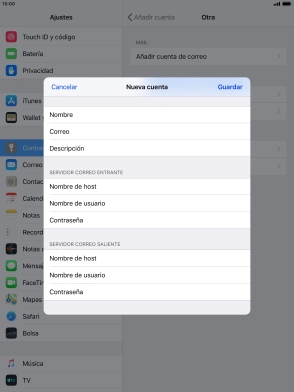 Pulsa Guardar. Ahora se ha configurado tu cuenta de correo electrónico. Si deseas seleccionar más ajustes del servidor de correo de entrada o de salida, continúa con los pasos siguientes.