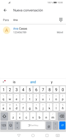Pulsa el contacto deseado.