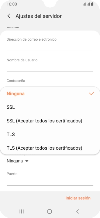 Pulsa Ninguna para desactivar la función.