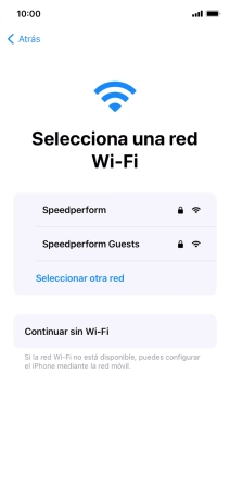 Pulsa la red wifi deseada.