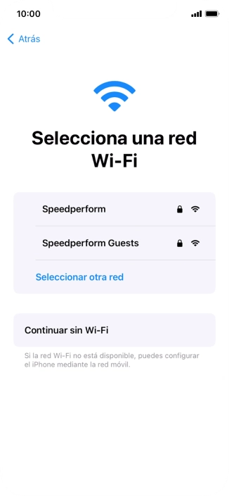 Pulsa la red wifi deseada.