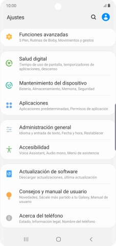 Pulsa Mantenimiento del dispositivo.