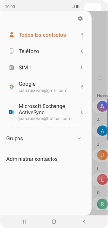Pulsa Administrar contactos.