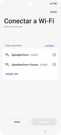 Pulsa la red wifi deseada.