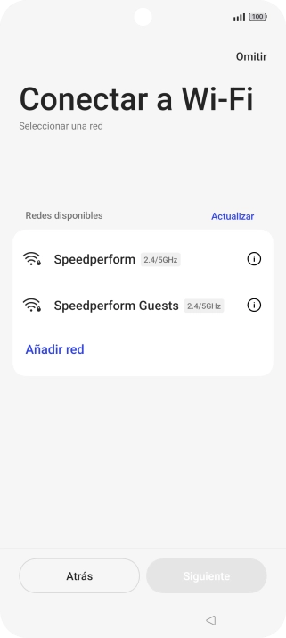 Pulsa la red wifi deseada.