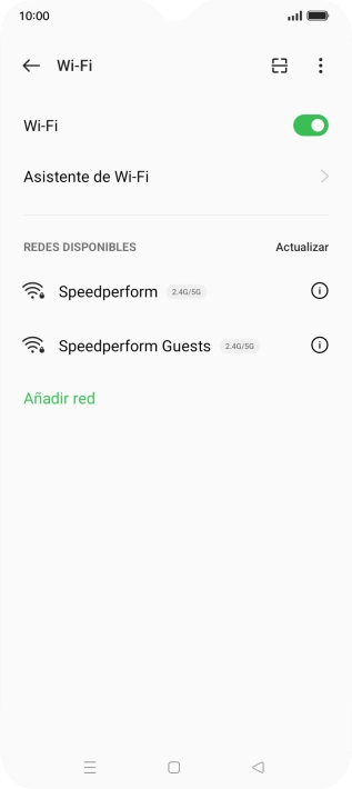 Pulsa Asistente de Wi-Fi.