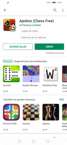 Pulsa la tecla de inicio para terminar y regresar a la pantalla de inicio.