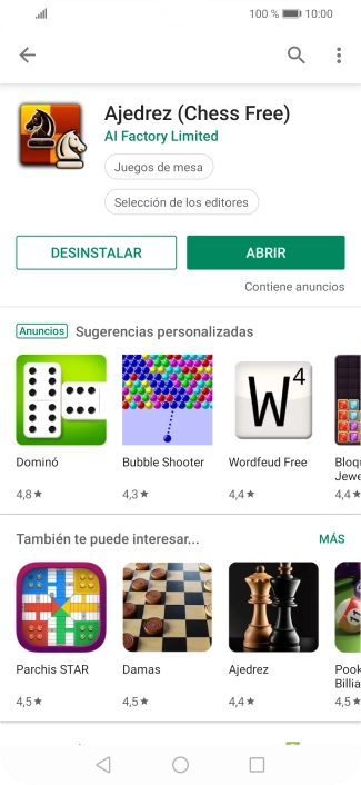Pulsa la tecla de inicio para terminar y regresar a la pantalla de inicio.