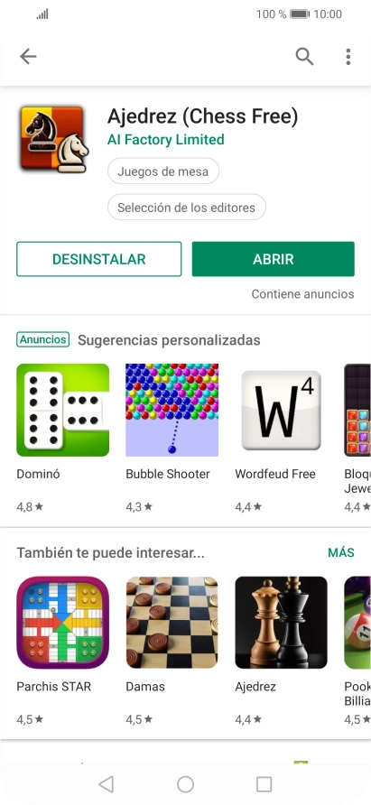 Pulsa la tecla de inicio para terminar y regresar a la pantalla de inicio.