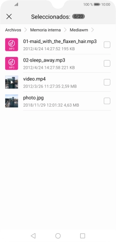 Pulsa el archivo deseado.