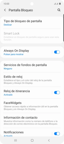 Pulsa Tipo de bloqueo de pantalla.