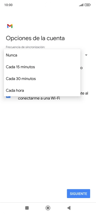 Pulsa el ajuste deseado.