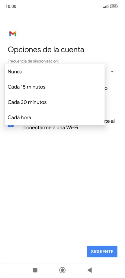 Pulsa el ajuste deseado.