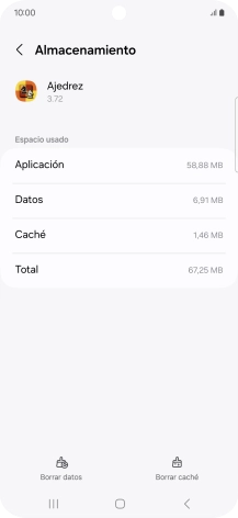 Pulsa Borrar caché.