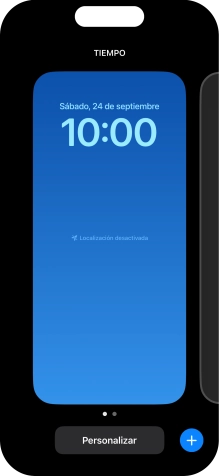 Desliza el dedo hacia arriba desde la parte inferior de la pantalla.