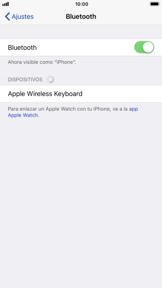 Pulsa el dispositivo Bluetooth deseado y sigue las indicaciones de la pantalla para vincular el dispositivo al teléfono.