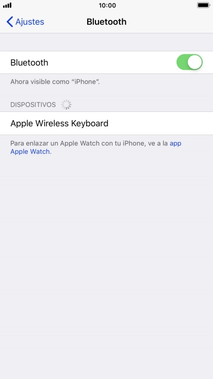 Pulsa el dispositivo Bluetooth deseado y sigue las indicaciones de la pantalla para vincular el dispositivo al teléfono.