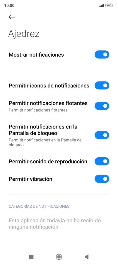 Pulsa el indicador junto a 