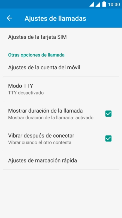 Pulsa Ajustes de la tarjeta SIM.