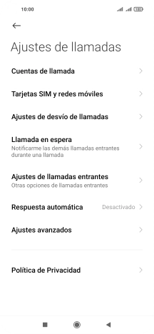 Pulsa Ajustes de desvío de llamadas.