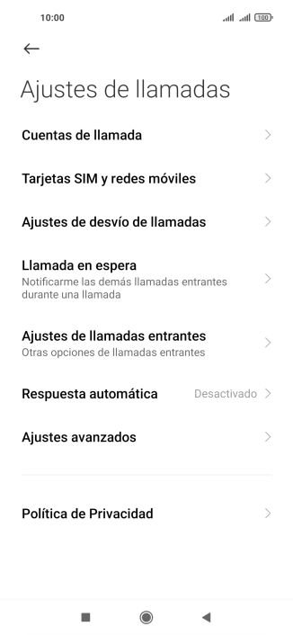 Pulsa Ajustes de desvío de llamadas.