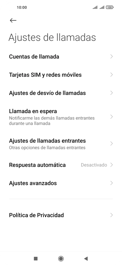 Pulsa Ajustes de desvío de llamadas.