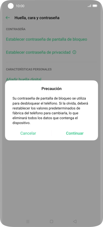 Pulsa Continuar.