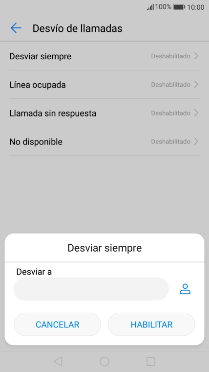Introduce +34600132000 y pulsa HABILITAR.