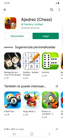 Pulsa la tecla de inicio para terminar y regresar a la pantalla de inicio.
