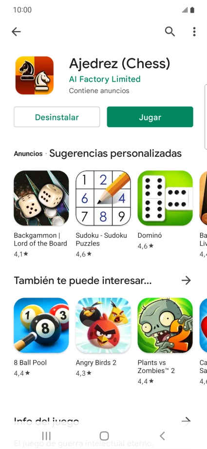 Pulsa la tecla de inicio para terminar y regresar a la pantalla de inicio.