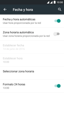 Pulsa Seleccionar zona horaria.