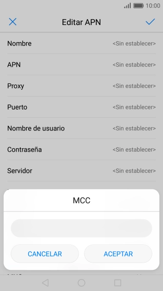 Introduce 214 y pulsa ACEPTAR.