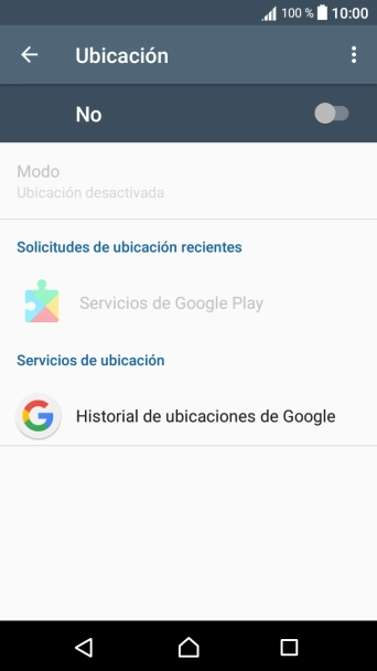 Pulsa el indicador para activar o desactivar la función.