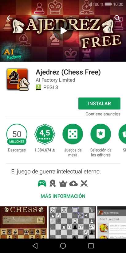 Pulsa INSTALAR y sigue las indicaciones de la pantalla para instalar la app.