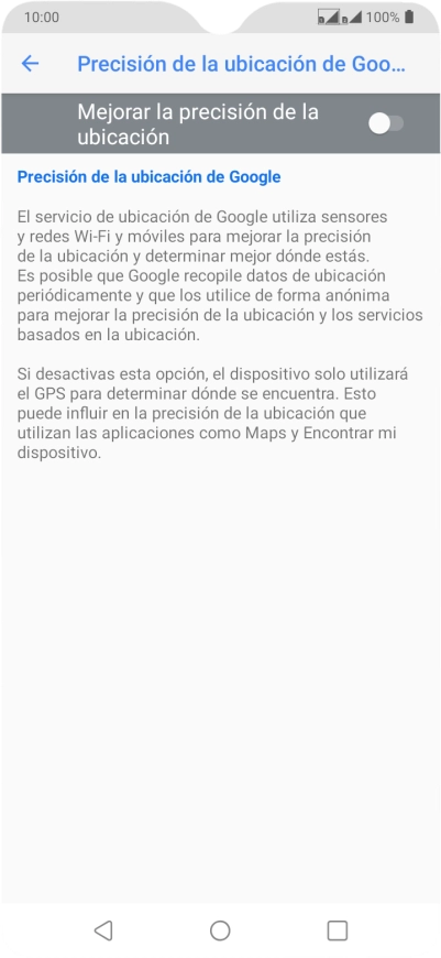 Pulsa el indicador junto a 