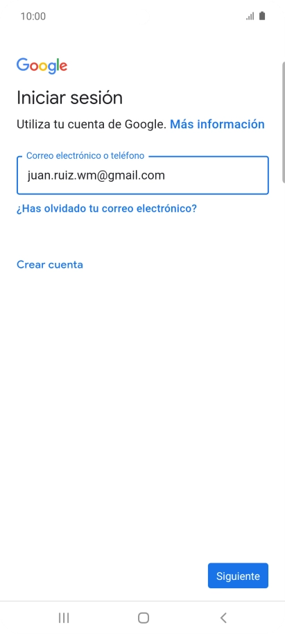 Pulsa Siguiente.