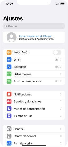 Pulsa Iniciar sesión en el iPhone.