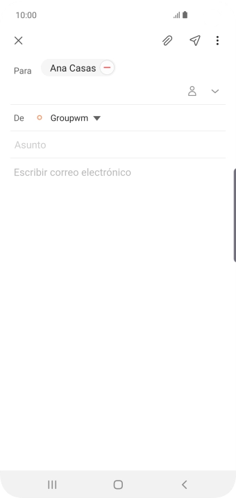 Pulsa Asunto e introduce el asunto deseado.