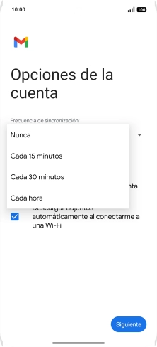 Pulsa el ajuste deseado.
