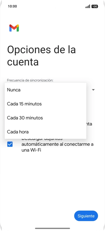 Pulsa el ajuste deseado.