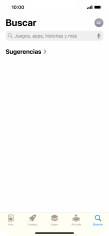 Pulsa en el campo de búsqueda e introduce el nombre o el tema de la app deseada.