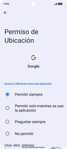 Pulsa el ajuste deseado.