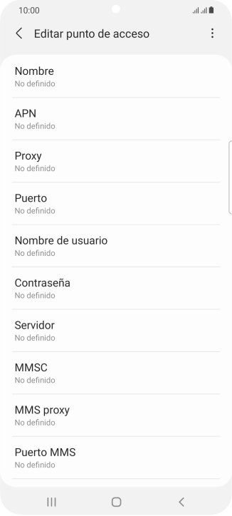 Pulsa Nombre.