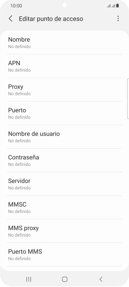 Pulsa Nombre.